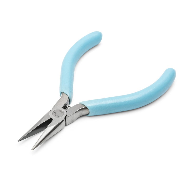 Xcelite Weller L4GN Xcelite 4" Sub-Miniature Needle Nose Plier with Light Blue Cushion Grip Handle - Image 3